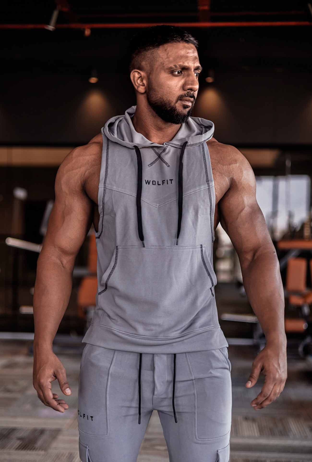 adonis-grey-wolfit-hoodie-sleeveless